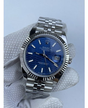 (준비완료/특급배송)NO.3209/롤렉스 데이저스트 126334 41미리 플로트디 모티프 블루바 QP공장