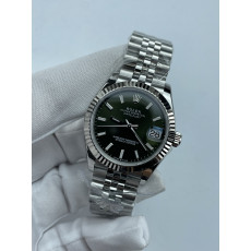 (준비완료/특급배송)NO.3509/롤렉스 데이저스트 31mm 여성용 시계 그린 바인덱스 다이얼 플루티드 베젤 쥬빌레 밴드 (QP공장)